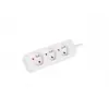 LANBERG PS0-03E-0300-W 3M wit 3X 230V verlengsnoer van massief koper