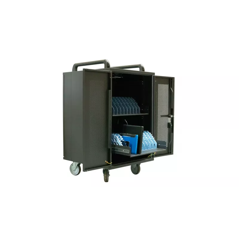 Avtek International Avtek Charging Cart 20 draagbare apparaatbeheerkast zwart