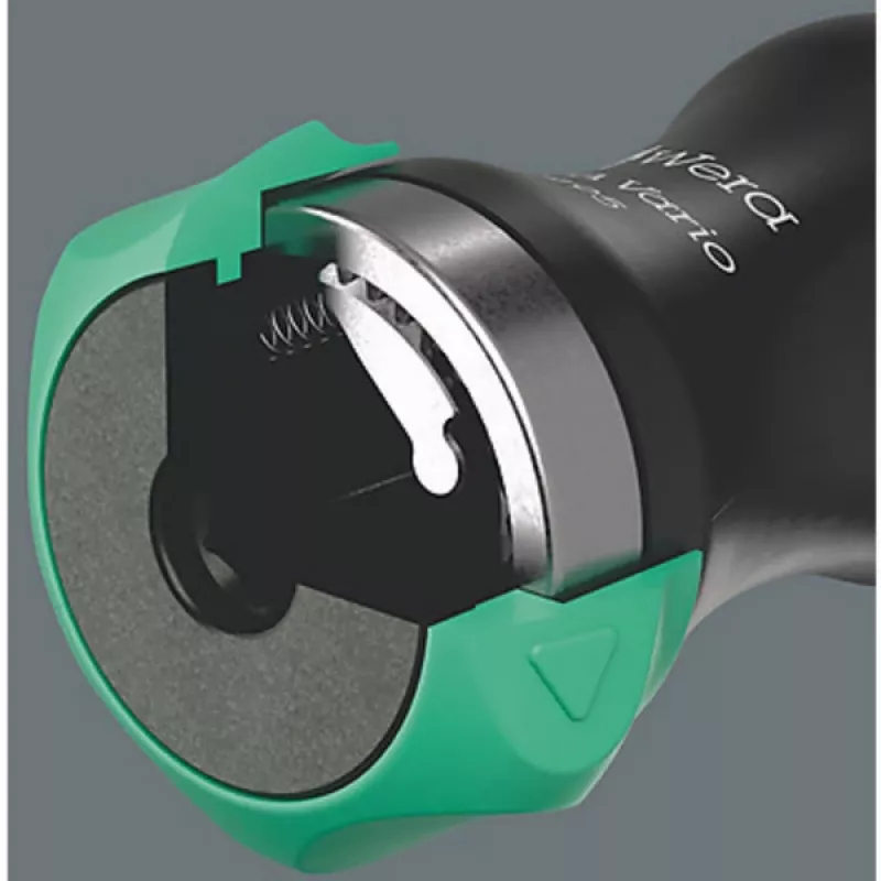 Wera 80 RA Vario 05051495001 ratelschroevendraaier handgreep, 113,5 mm, zwart/groen