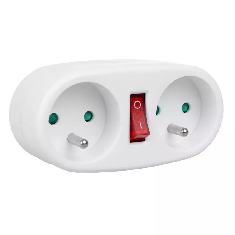 Maclean MCE337E dubbele stopcontactverdeler