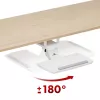 Toetsenbordhouder MACLEAN MC-156 W — verstelbaar plateau onder tafel, max. belasting 5 kg