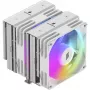 CPU-koeler Silentware Titan RGB White, dual-tower luchtkoeler, 265 W TDP, 2× 120 mm PWM ARGB-ventilator