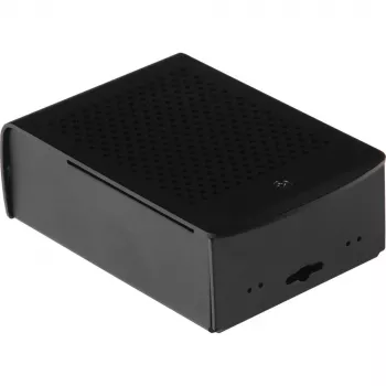 JOY-IT RPI CASE ALU06 - behuizing voor Raspberry Pi 4, aluminium, zwart (RB-ALUCASEP4+06)