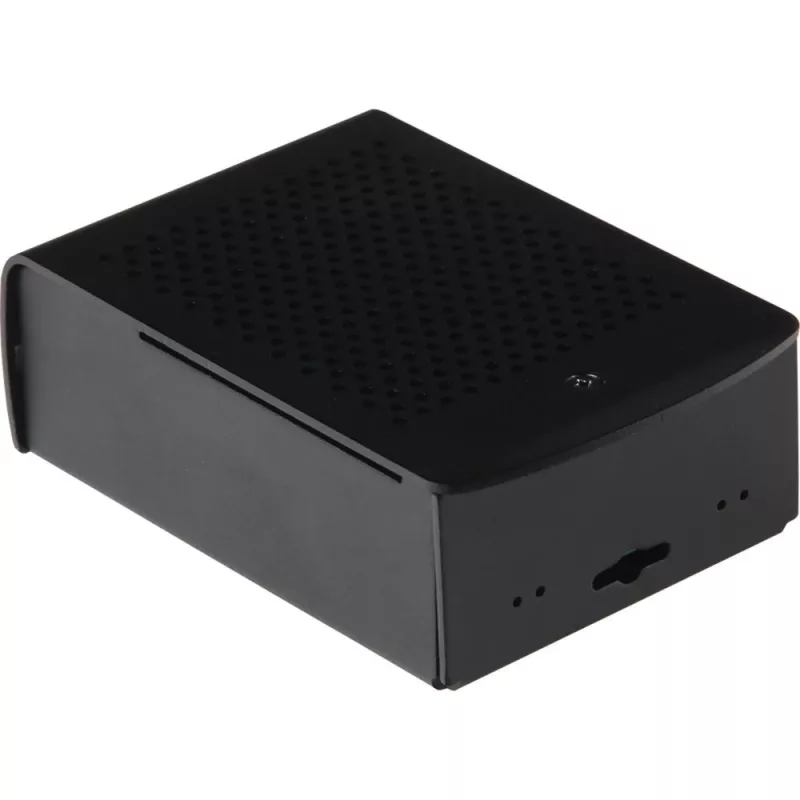 JOY-IT RPI CASE ALU06 - behuizing voor Raspberry Pi 4, aluminium, zwart (RB-ALUCASEP4+06)