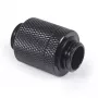 Alphacool ES D-Plug 20 mm G1/4 buitendraad naar G1/4 buitendraad, Deep Black