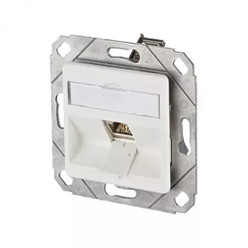 METZ CONNECT BTR E-DAT Module 8(8) UPk - aansluitdoos, inbouw - RJ-45 - zuiver wit, RAL 9010 (1309111102-E)