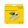 DeLOCK 90381 PCI Express x1 Gigabit LAN-kaart, 1x RJ45, RTL8111