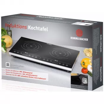 Inductiekookplaat Rommelsbacher CT 3410/IN, 2 zones, touchbediening