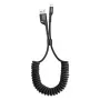 Baseus spiraalkabel Lightning 1m 2A (zwart)