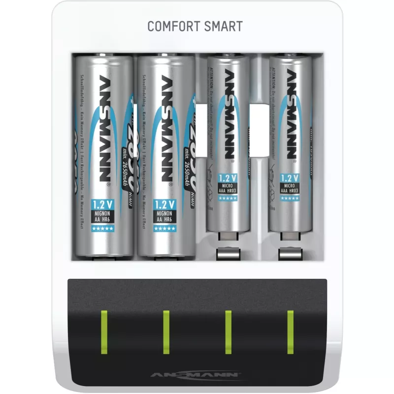 Acculader Ansmann Comfort Smart huishoudelijke accu USB