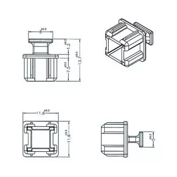 DeLOCK stopcontactbeveiliging 64012 zwart 10 stuks polypropyleen