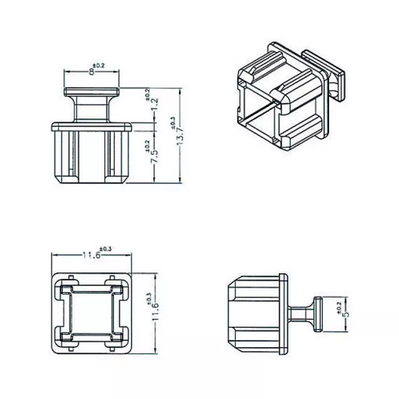 DeLOCK stopcontactbeveiliging 64012 zwart 10 stuks polypropyleen