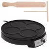 Adler AD 3093 2-in-1 dubbelzijdige elektrische crêpemaker, 1600 W, zwart