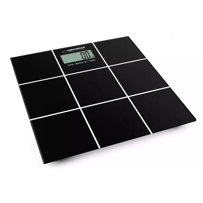 Personenweegschaal Esperanza EBS004 - elektronisch, 180 kg, zwart glas