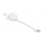 Kabel DeLOCK Easy 45 Module USB 2.0 Oprolbaar kabel USB Type-A naar 8 Pin Lightning bus wit