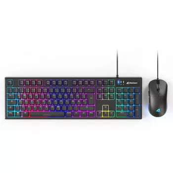 Gaming-toetsenbord- en muisset Sharkoon SKILLER SGB15 Combo DE met Duits toetsenbordindeling