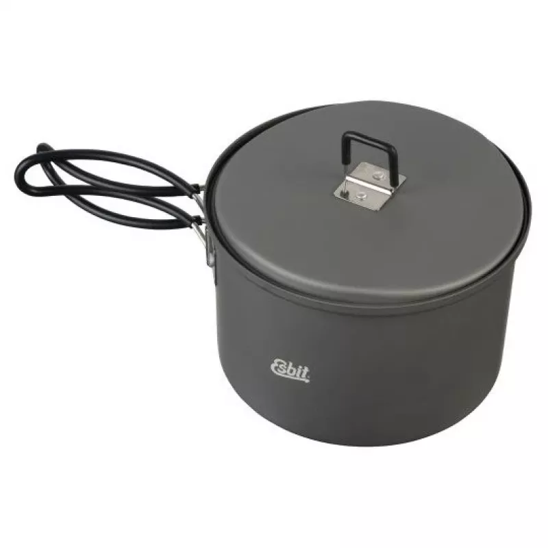 ESBIT kookset met spiritusbrander, aluminium 1,5 L, Ø15,4 cm, H115 mm, zwart