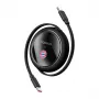 USB-C-oplaadkabel Baseus P10364500113-Z2, 100 W, zwart, USB-C naar USB-C