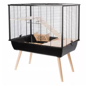 Zolux kooi Neo Muki voor grote knaagdieren H58, zwart