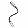Audio-adapter Vention Lightning naar 3,5 mm BMBHA, Lightning naar 3,5 mm bedrade adapter met 0,1 m kabel, grijs