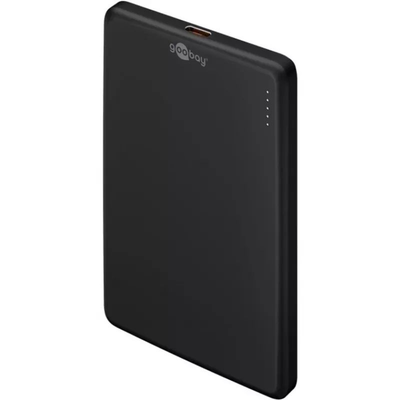 Goobay magnetische draadloze powerbank | 70182 | 5000 mAh | USB-C | zwart
