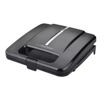 Sandwichmaker ESPERANZA PARMIGIANO 1000 W – 4 sandwiches, zwart, antiaanbakplaten