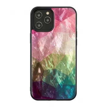 iKins hoesje voor Apple iPhone 12 Pro Max — waterbloemdesign, zwart