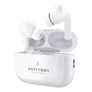 Headset Vention Echo Lite E11 True Wireless Stereo (TWS), Bluetooth, open-ear, 10 m bereik, USB-C, wit
