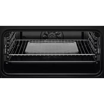 Inbouwoven Electrolux EVL6E49X, compact 45 cm, metaal, zwart, CombiQui