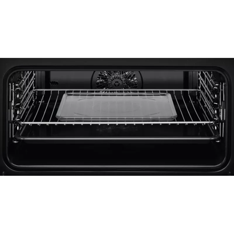 Electrolux EVL6E49X inbouw compacte oven met magnetronfunctie, 44 l, hoogte 45,5 cm, zwart/roestvrij staal