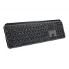 Logitech MX Keys S 920-011589 draadloos toetsenbord op volledige grootte, Bluetooth LE / Logi Bolt, verlicht, oplaadbaar via USB-C, QWERTY US International, met polssteun, grafiet