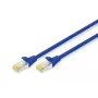 DIGITUS CAT6A S-FTP PATCHKABEL LSZH AWG 26/7 LENGTE 0,25 M BLAUW