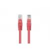 Lanberg PCF6-20CC-0025-R Cat.6 F/UTP patchkabel, verpakking van 10, 0,25 m, Rood