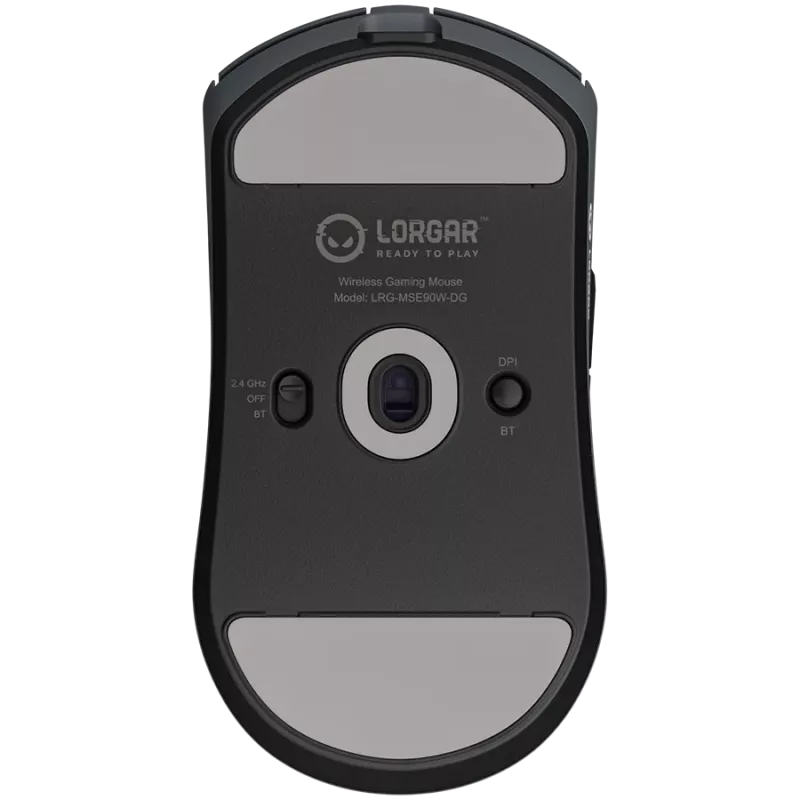 LORGAR MSE90W, magnesiumlegering draadloze gaming-muis Elite, donkergrijs