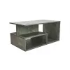 Salontafel Top e Shop PRIMA BETON, vrij gevormd blad, taupe, 900×510×430 mm, 1 poot