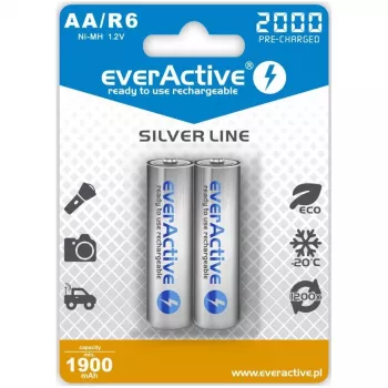BATTERIJEN R6/AA 2000 mAh, BLISTER 2 STUKS