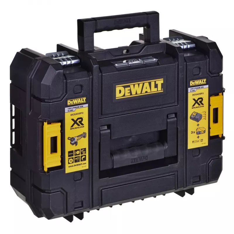 DeWALT haakse slijper DCG405P3 18V (DCG405P3-QW)