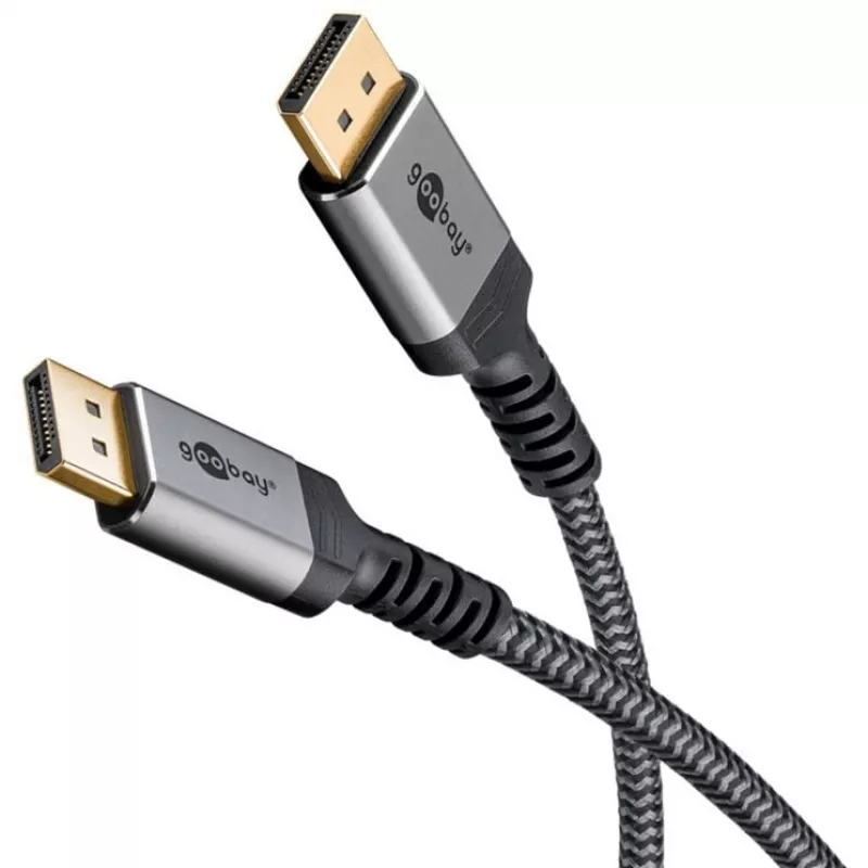Goobay DisplayPort-kabel 2.0/2.1, 80 Gbit/s | 75685 | DisplayPort naar DisplayPort