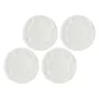 Dinerservies set LA PORCELLANA BIANCA LUNIA — set van 4 witte porseleinen borden