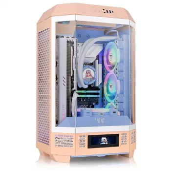 Thermaltake The Tower 300 perzik gehard glas