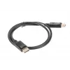 Lanberg DisplayPort-kabel 19 pin V1.2 4K, 1M | CA-DPDP-10CC-0010-BK | DisplayPort naar DisplayPort