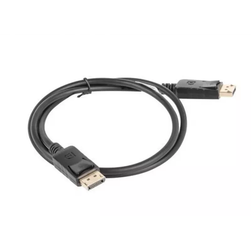 Lanberg DisplayPort-kabel 19 pin V1.2 4K, 1M | CA-DPDP-10CC-0010-BK | DisplayPort naar DisplayPort