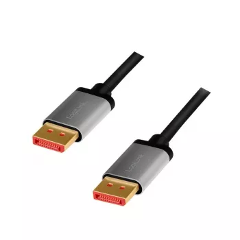 DisplayPort-kabel LogiLink CDA0105 2 m zwart grijs