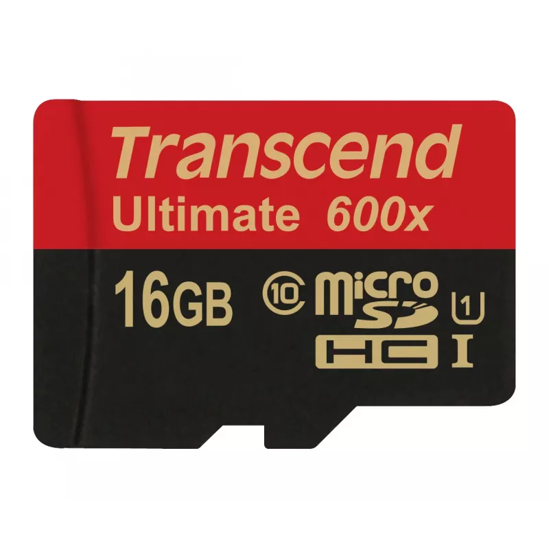 Transcend microSDHC MLC 16GB Class 10 UHS-I 600x + SD-adapter