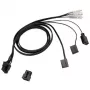 Kabel ek water blocks EK-Loop OmniLink 6-pin dual PWM 50 cm — 6-pin-PWM-Y-kabel, 50 cm lengte