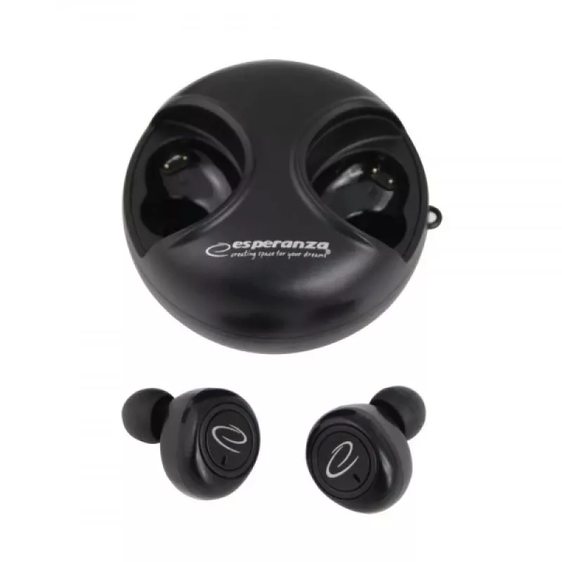 Esperanza EH228K koptelefoon/headset draadloos in-ear bellen/muziek micro-USB Bluetooth zwart