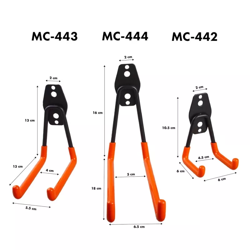 Wandhaak voor de garage MACLEAN MC-442 — 70 kg draagvermogen