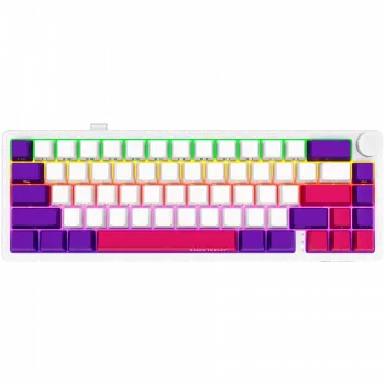 LORGAR KBP70MW, draadloos 65% mechanisch gaming-toetsenbord Pro, wit, EN-layout
