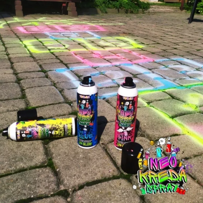 Tuban NEO CHALK SPRAY geel 150 ml schrijfkleur geel