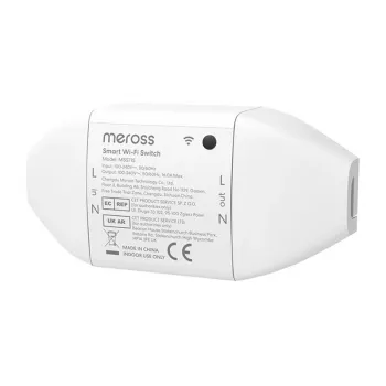 Smart-wifischakelaar Meross MSS715MA-UN Matter-compatibel – eenkanaals inbouwrelais voor huisautomatisering
